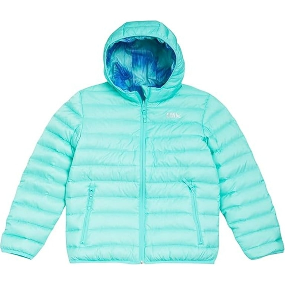 Eddie Bauer REVERSIBLE Weather Resistant Down Insulated Quilted Bubble Puffer